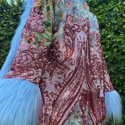 Disco Lemonade Lux X Disco: Rose Gold Paradise Hip Length Coat - Size M OUTERWEAR