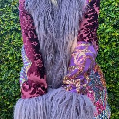 Disco Lemonade Lux X Disco: Violent Violet Hip Length Coat - Size M