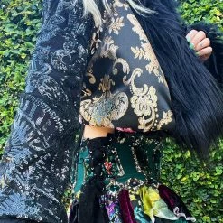 Disco Lemonade OUTERWEAR Lux X Disco: Empire Of Dragons Cropped Coat - Size S