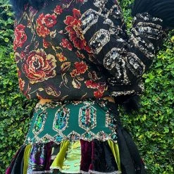 Disco Lemonade OUTERWEAR Lux X Disco: Black Moon Lilith Cropped Coat - Size M