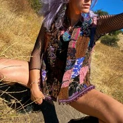 Disco Lemonade Violet Moon Vest ☽ VESTS