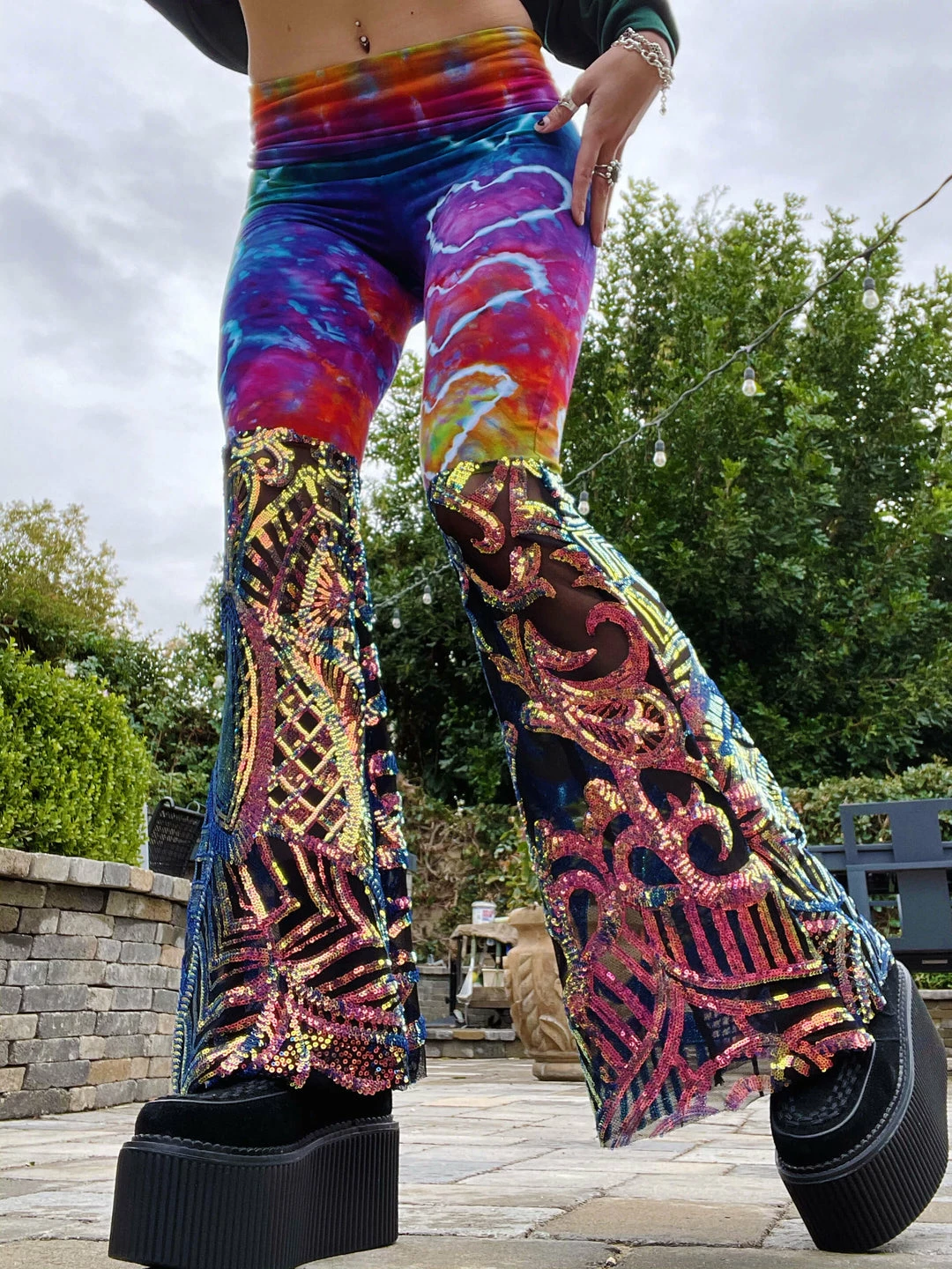 Disco Lemonade BOTTOMS Scarlet Begonias | Size X-Small 2 Disco Lemonade BOTTOMS Scarlet Begonias | Size X-Small