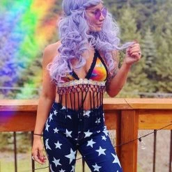 Disco Lemonade Custom Tie Dye Disco Top ✧