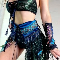 Disco Lemonade ONE OF A KIND Lux X Disco: Asrai Berry Bustle Set