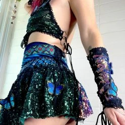 Disco Lemonade ONE OF A KIND Lux X Disco: Asrai Berry Bustle Set