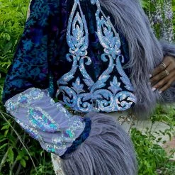 Disco Lemonade Lux X Disco: Atomic Cobalt Cropped Coat - Size M