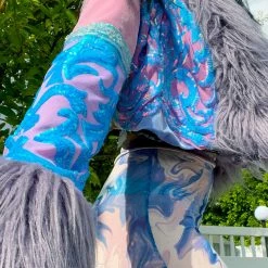 Disco Lemonade Lux X Disco: Baby Love Lace Cropped Coat - Size S OUTERWEAR