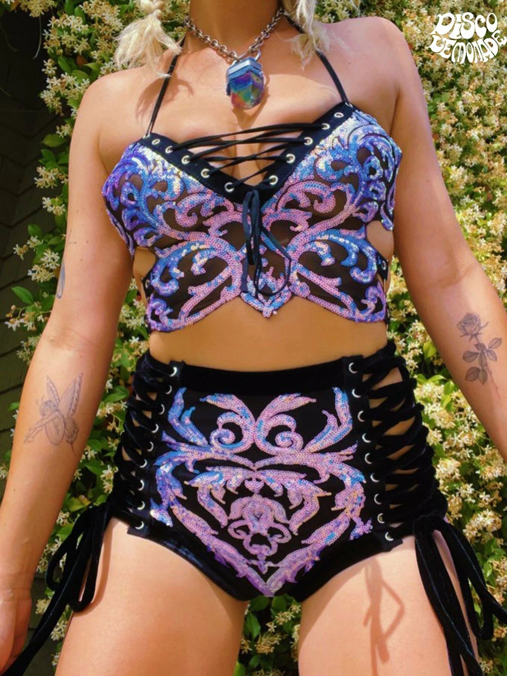 Disco Lemonade Icy Blue Butterfly Top 2 Disco Lemonade Icy Blue Butterfly Top