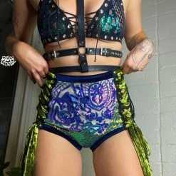 Disco Lemonade Lux X Disco: Agate Shorts - Size Small BOTTOMS