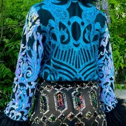 Disco Lemonade Lux X Disco: Break The Ice Cropped Coat - Size S