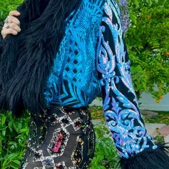 Disco Lemonade Lux X Disco: Break The Ice Cropped Coat - Size S