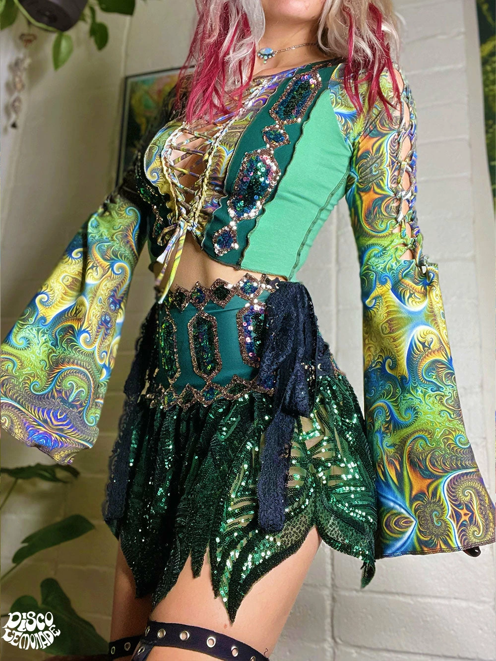 Disco Lemonade Earth Fractal Faerie ONE OF A KIND 1 Disco Lemonade Earth Fractal Faerie ONE OF A KIND