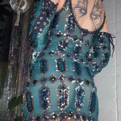 Disco Lemonade Emerald Goddess DISCO DRESSES