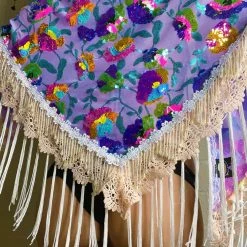 Disco Lemonade Fairy Godmother Shawl GODDESS SHAWLZ