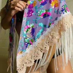 Disco Lemonade Fairy Godmother Shawl GODDESS SHAWLZ