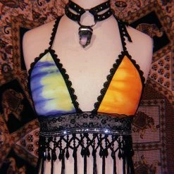 Disco Lemonade Custom Tie Dye Disco Top ✧