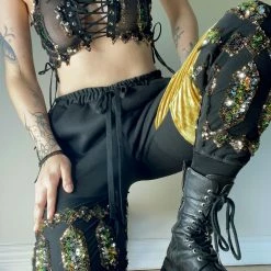 Disco Lemonade SHOP FAIRY ARMOR The Elephant Tribe X Disco: Ganja Joggers - Size M