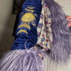 Disco Lemonade OUTERWEAR Lux X Disco: Mauve Moon Cropped Coat - Size XXL