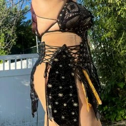 Disco Lemonade Lux X Disco: Crescent Moon Disco Dress - Size XXXL