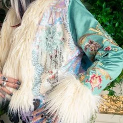 Disco Lemonade Lux X Disco: Moon Thorn Cropped Coat - Size Medium OUTERWEAR