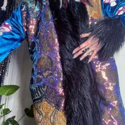 Disco Lemonade Lux X Disco: Rococo In Morocco Coat - Size Small OUTERWEAR