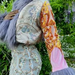 Disco Lemonade Lux X Disco: Orange Tessi Pressi Cropped Coat - Size S