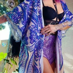 Disco Lemonade Aura Amethyst Robe