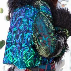 Disco Lemonade Lux X Disco: Parseltongue Cropped Coat - Size X-Large OUTERWEAR