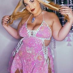 Disco Lemonade Lux X Disco: Only Fae Disco Dress - Size XXL