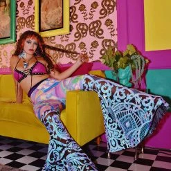 Disco Lemonade Lux X Disco: Planet Shroom Bell Bottoms | Size Large ONE OF A KIND