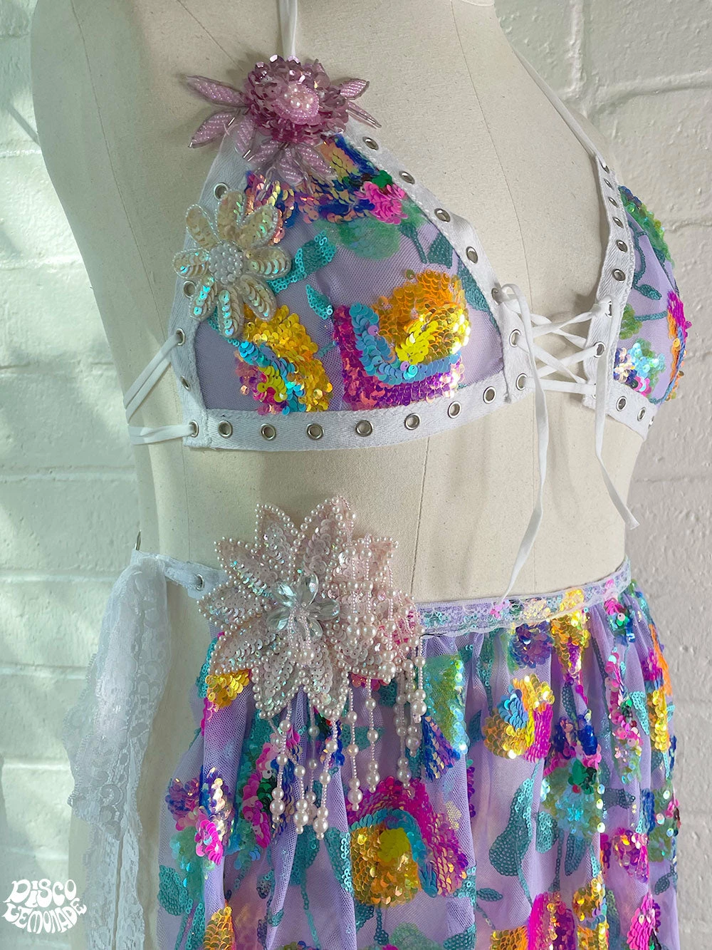 Disco Lemonade DISCO DRESSES Floral Faerie - Size XL 3 Disco Lemonade DISCO DRESSES Floral Faerie - Size XL