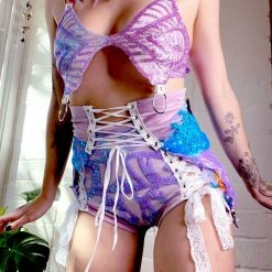 Disco Lemonade Lux X Disco: Rosemary Faerie Bustle Set ONE OF A KIND