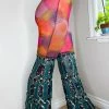 Disco Lemonade Lux X Disco: Rose Emerald Bell Bottoms | Size M/L