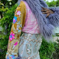 Disco Lemonade OUTERWEAR Lux X Disco: Spring Tears Cropped Coat - Size S