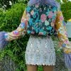 Disco Lemonade OUTERWEAR Lux X Disco: Spring Tears Cropped Coat - Size S