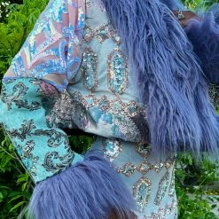 Disco Lemonade Lux X Disco: Starlight Cropped Coat - Size XXL OUTERWEAR