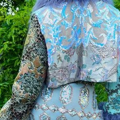 Disco Lemonade Lux X Disco: Starlight Cropped Coat - Size XXL OUTERWEAR