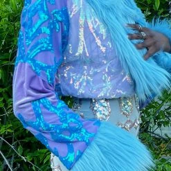 Disco Lemonade Lux X Disco: Strawberry Tea Cropped Coat - Size S