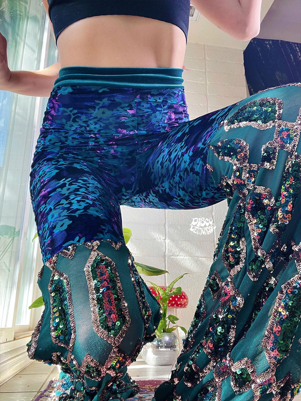 Disco Lemonade Lux X Disco: Taurus Bell Bottoms | Size Medium ONE OF A KIND 3 Disco Lemonade Lux X Disco: Taurus Bell Bottoms | Size Medium ONE OF A KIND