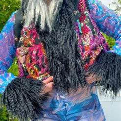 Disco Lemonade OUTERWEAR Lux X Disco: Toxic Pony Cropped Coat - Size M