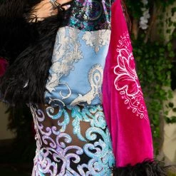 Disco Lemonade Lux X Disco: Violets For Roses Cropped Coat - Size Small