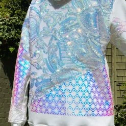 Disco Lemonade The Elephant Tribe X Disco: White Knight Hoodie - XL