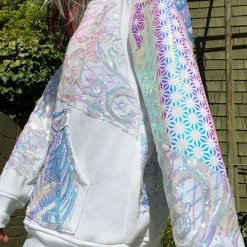 Disco Lemonade The Elephant Tribe X Disco: White Knight Hoodie - XL